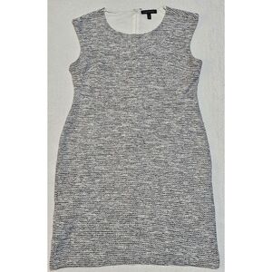 Banana Republic Knit Tweed Sheath Sleeveless Dress Size 14 Tall